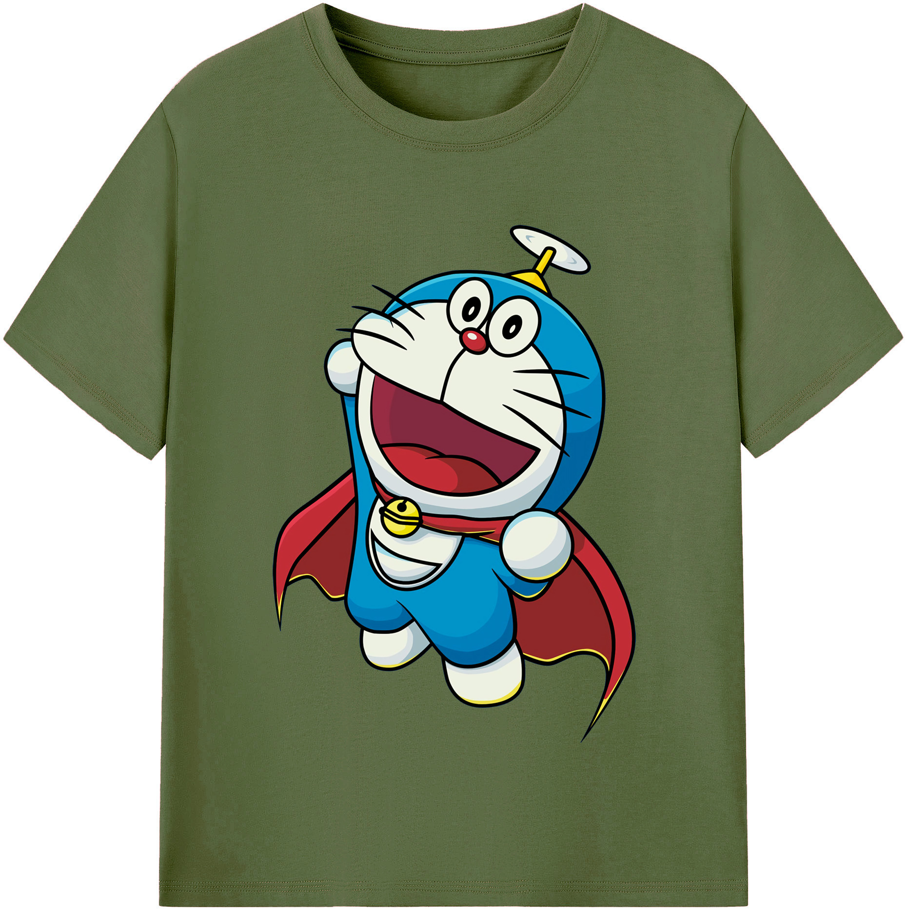 （画像用） ドラえもん Doraemon 綿100％半袖Tシャツ（フロントプリント）
